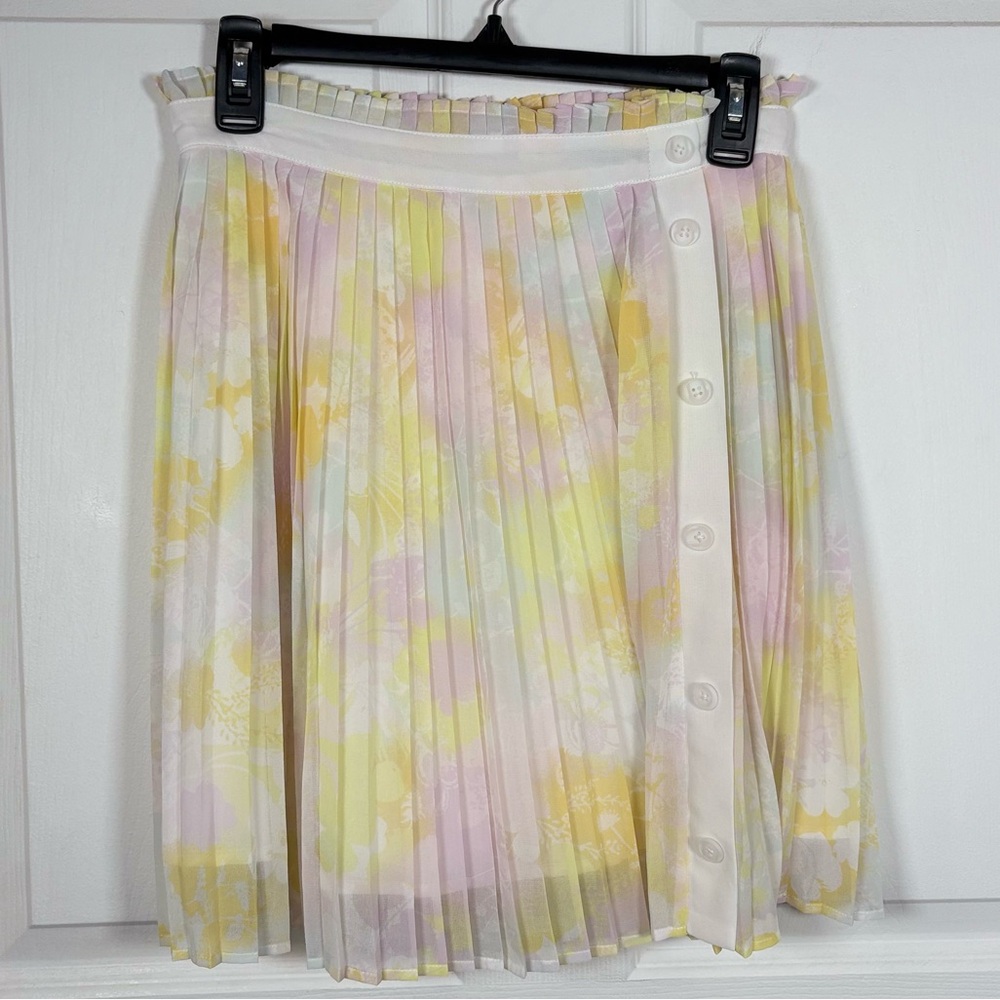 ModCloth Pleated Pastel Skater Skirt Women’s 4 Cottagecore Ballet Frill Seeker
